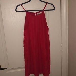 Red Monteau dress